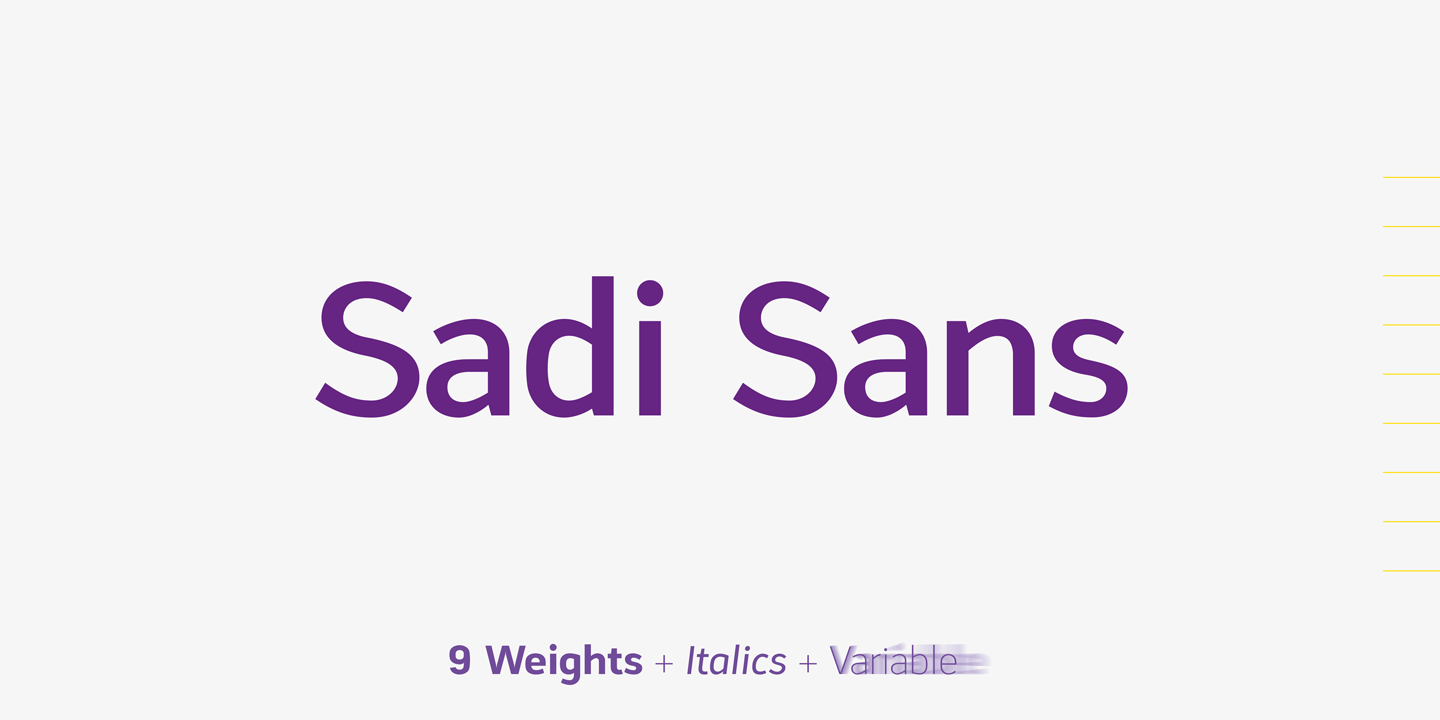Шрифт Sadi Sans